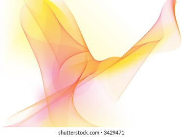 Vector illustration - abstract background made of color splashes and curved lines
