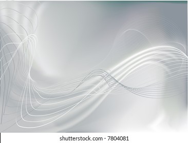 Vector illustration - abstract background made of color splashes and curved lines