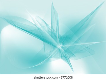 Vector illustration - abstract background made of color splashes and curved lines