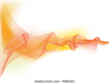 Vector illustration - abstract background made of color splashes and curved lines