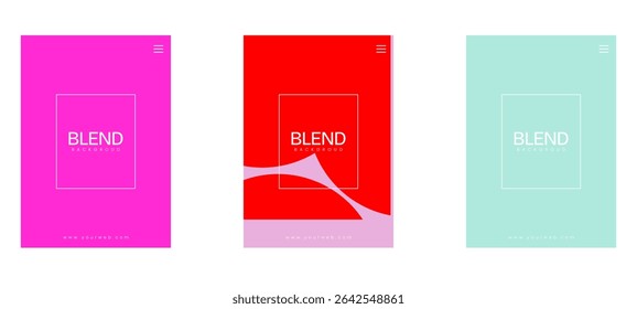 Plano de fundo abstrato de ilustração vetorial com cores mistas. Exclusão, multiplicação, escurecimento etc. Faz uma impressão elegante e legal. Adequado para capa de revista ou fundo.