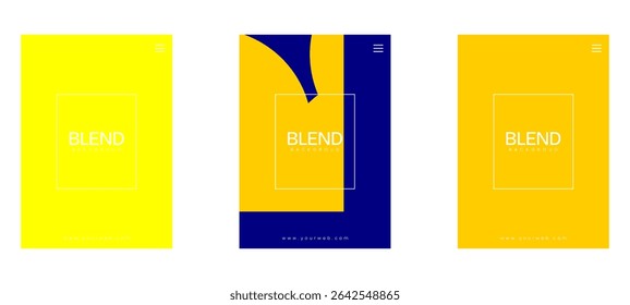 Plano de fundo abstrato de ilustração vetorial com cores mistas. Exclusão, multiplicação, escurecimento etc. Faz uma impressão elegante e legal. Adequado para capa de revista ou fundo.
