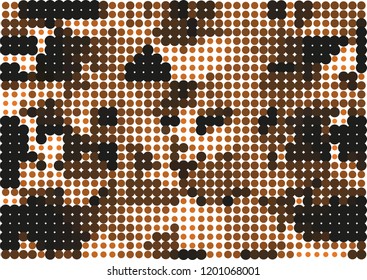Vector illustration, abstract background in modern style, geometric color pattern with circles