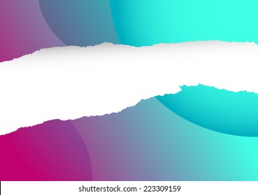 Vector Illustration of Abstract Background Modern Template Design with Torn Paper