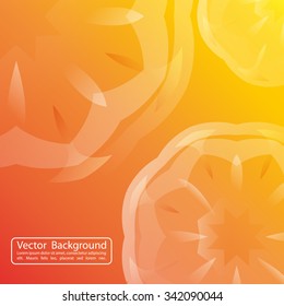Vector illustration. Abstract background, modern orange colors. With place for text. For covers, booklets, web.