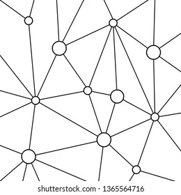 Vector illustration abstract background, molecular grid, molecular lattice