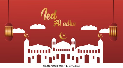 vector illustration of an abstract background mosque Eps 10