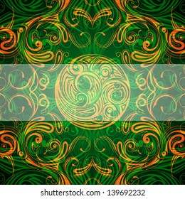 Vector illustration of abstract background on a summer theme