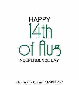 Vector illustration of Abstract Background for Pakistan Independence Day, 14th of August.