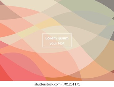 Vector illustration abstract background polygon wave sweet autumn color.