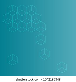 Vector illustration of an abstract background of polygonal geometric elements
