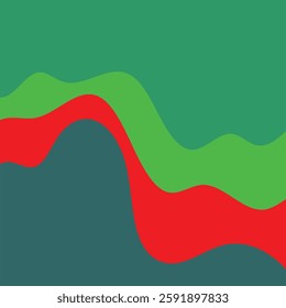 vector illustration of an abstract background, red green color combination 