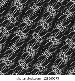 Vector illustration of abstract background with seamless pattern.