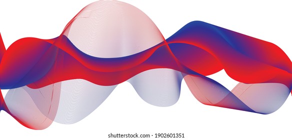 vector illustration of abstract background. smooth lines passing in color from each other. abstract wave.