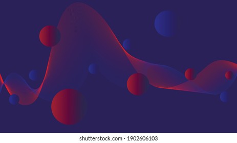 vector illustration of abstract background. smooth lines passing in color from each other. abstract wave.