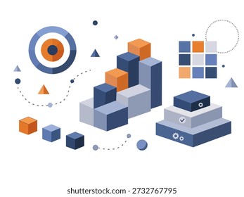 vector illustration of an abstract background with spheres, Productivity Editorial Abstract Background