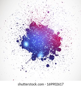Vector Illustration of an Abstract Background with Splash