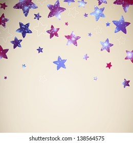 Vector Illustration of an Abstract Background with Stars