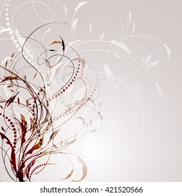 Vector illustration of abstract background stems.