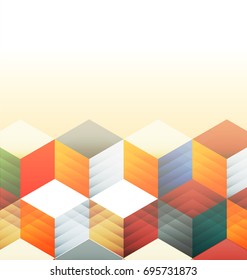 Vector Illustration of  abstract  background. Technology polygonal design.