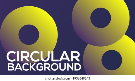 Vector Illustration of Abstract Background using beautiful modern circular rings and spheres with bright and vibrant color tones