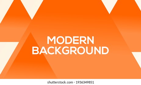 Vector Illustration of Abstract Background using beautiful modern triangle shapes with bright and vibrant orange color tones