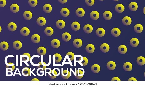 Vector Illustration of Abstract Background using beautiful modern circular rings and spheres with bright and vibrant color tones