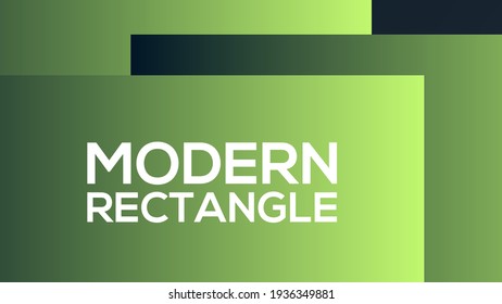Vector Illustration of Abstract Background using beautiful modern rectangles and squares with bright and vibrant green color tones