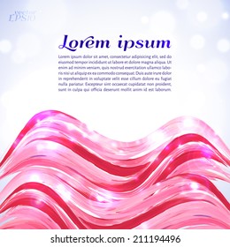 Vector illustration. Abstract  background with watercolor element and glow