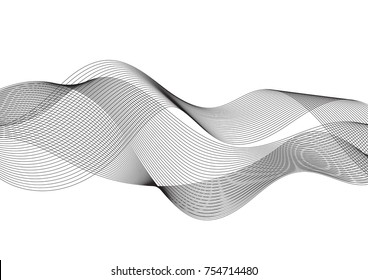 Vector illustration abstract background wave effect on white.Template for business.