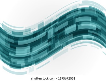 Vector illustration of an abstract background with waves of lines of colored rectangles. Business background for use in web design.
