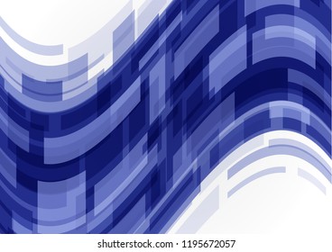 Vector illustration of an abstract background with waves of lines of colored rectangles. Business background for use in web design.