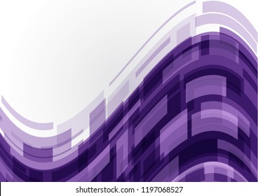 Vector illustration of an abstract background with waves of lines of colored rectangles. Business background for use in web design.
