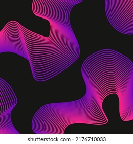 Vector illustration of abstract background with wavy lines.