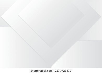 Vector illustration. Abstract background white and soft grey with gradient. squares overlay texture background. Trendy minimal banner, and cover design.