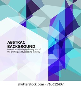 The vector illustration "Vector abstract backgrounds. Polygonal set of banners.