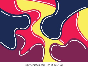 vector illustration abstract backgroung with colorfull shape.  Can use for background