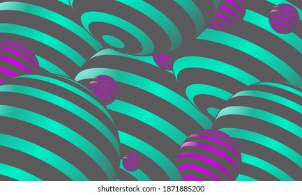Vector illustration of an abstract ball or bubble. Realistic 3d sign. Festive poster or banner design. Party invitations