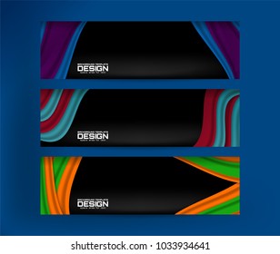 Vector Illustration of Abstract Banner Background for website headers and advertising design