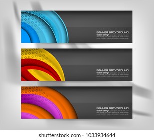Vector Illustration of Abstract Banner Background for website headers and advertising design