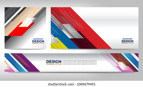 Vector Illustration of Abstract Banner Background for website headers and advertising design