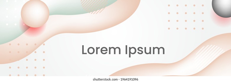 Vector illustration of Abstract banner design web template, Horizontal header web banner. Modern contemporary abstract cover header background for website design, Social Media Cover ads banner.