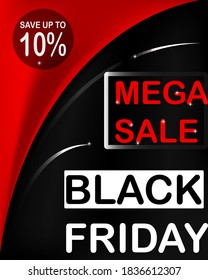
Vektorgrafik des abstrakten Black Friday Sale Poster