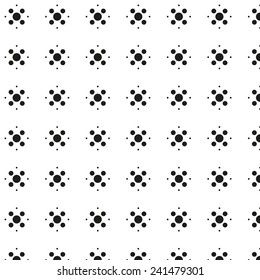 Vector Illustration of an Abstract Black and White Pattern