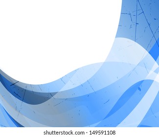 Vector Illustration of an Abstract Blue Background