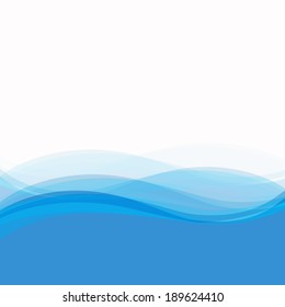 Vector Illustration of an Abstract Blue Background