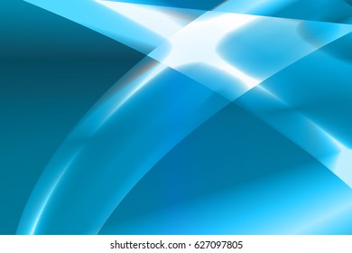 Vector illustration abstract blue background with glow curve