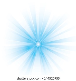 Vector illustration of an abstract blue light.