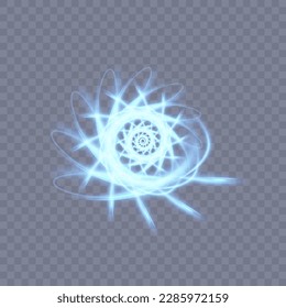 Vector illustration of abstract blue light pattern for design and illustration.