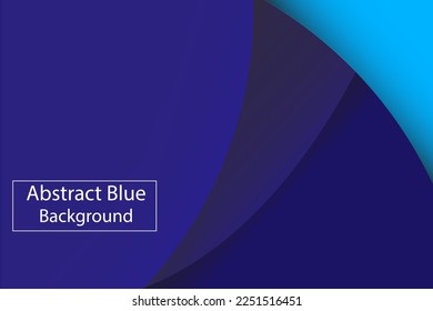Vector illustration abstract blue patter seamless curve shell gradient color 3d shape motion